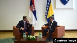 Predsednik Srbije Aleksandar Vučić i predsednik Saveta ministara BiH Denis Zvizdić, Sarajevo, 8. septembar 2017.