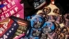 Campaign buttons with likenesses of Donald Trump are seen during the second day of the 2024 Republican National Convention near the Fiserv Forum, July 16, 2024, in Milwaukee.