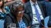 ARCHIVO - La embajadora de EEUU, Linda Thomas-Greenfield, toma la palabra en una reunión del Consejo de Seguridad de Naciones Unidas sobre medidas para mantener la paz mundial y reglas sobre el control de armamento nuclear, el 18 de marzo de 2024, en la sede de la ONU. 