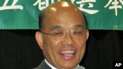 台灣民進黨新任黨主席蘇貞昌(資料圖片)