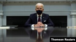 El presidente Joe Biden durante una reunión con su equipo económico en la Casa Blanca, el 5 de marzo de 2021.