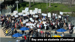 Protest podrške studentima u San Francisku, 9. februar 2025. (Courtesy/Bay area uz studente)