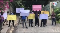 Etidyan diferan fakilte manifeste kont seri akò klas politik la siyen pou rezoud kriz la