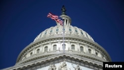 Kubah gedung Capitol di Washington, 2 Agustus 2011.