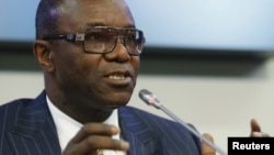 Karamin Ministan Man fetur na Najeriya Emmanuel Ibe Kachikwu wanda kuma shi ne shugaban kungiyar kasashen dake sayar da man fetur ta duniya ko OPEC.