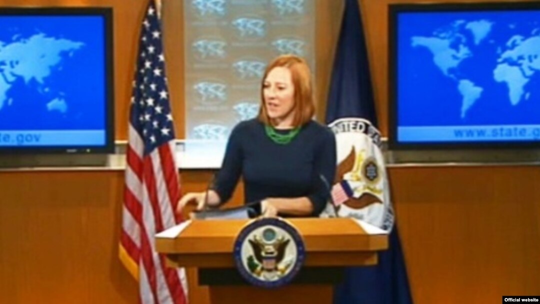 Jen Psaki, juru bicara Departemen Luar Negeri Amerika Serikat di Washington DC (Foto: dok). 