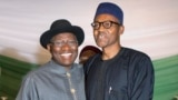 Goodluck Jonathan da Muhammadu Buhari, Maris 26, 2015.