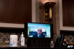 Former Sergeant-at-Arms and Doorkeeper Michael Stenger testifies via teleconference before a Senate Homeland Security and Governmental Affairs & Senate Rules and Administration joint hearing on Capitol Hill, Feb. 23, 2021.