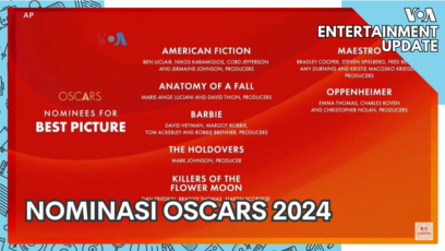 VOA Entertainment Update: Nominasi Oscars 2024