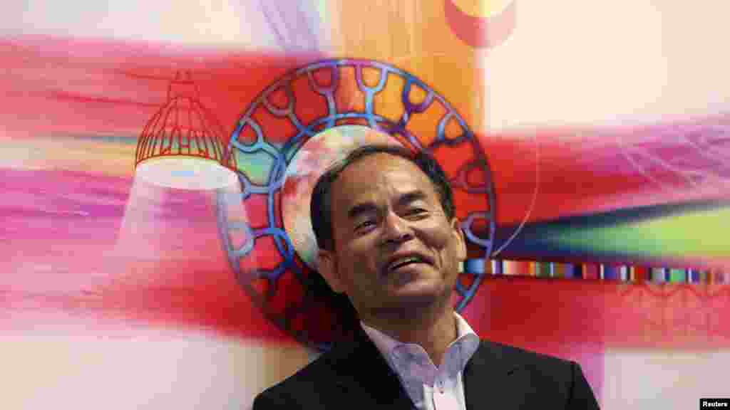2014年诺贝尔物理学奖得主之一中村修二在加州弗里蒙特 