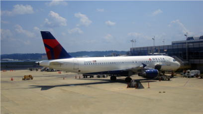 Máy bay của Delta Airlines tại phi trường Atlanta, bang Georgia.