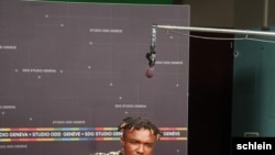 FILE - Ozaguin, a singer-songwriter, is considered the most popular in the Central African Republic. (L. Schlein/VOA). Ozaguin recently visited the U.N.’s European headquarters in Geneva to awaken the world to the struggles faced by his country.