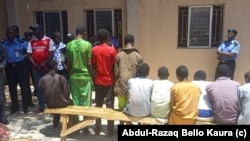 Suspected criminals arrested paraded by the Zamfara state Police command