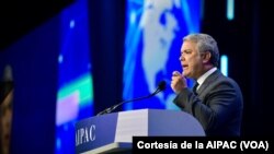 El presidente de Colombia, Iván Duque participó en la Aipac (American Israel Public Affairs Committee), una organización bipartidista establecida en 1963, que gestiona en el Congreso de EE.UU. y en la Casa Blanca la integración entre esas dos naciones.