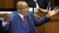 FILE – South African President Jacob Zuma addresses parliament in Cape Town, Nov. 2, 2017. Closed-door negotiations this week are aimed at persuading him to leave office.