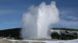 FILE --Old Faithful geyser erupts in Yellowstone National Park, January, 2011. (Photo:National Park Service, Diane Renkin)