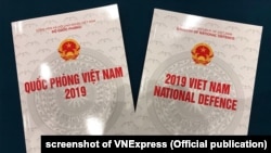 Sách trắng Quốc phòng Việt Nam trong đợt công bố hồi tháng 11 năm 2019.