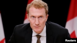 FILE - Canada's Minister of Immigration, Refugees and Citizenship Marc Miller takes part in a press conference in Ottawa, Ontario, Canada, Sept. 18, 2024. 