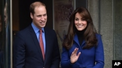 FILE - Prince William The Duke of Cambridge and Catherine The Duchess of Cambridge.