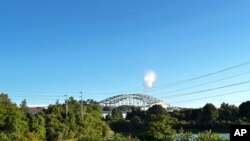 El puente del río Piscataqua en Portsmouth, Nueva Hampshire, el 29 de agosto de 2024. 