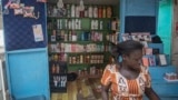 A shop sells skin-lightening products in Accra, Ghana, July 3, 2018. Africa is experiencing a massive trend of skin bleaching, also called lightening or whitening, particularly in teenagers and young adults. The widening phenomenon is laden with health ri