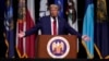 El candidato republicano a la presidencia Donald Trump habla durante la conferencia de la Asociación de la Guardia Nacional, el lunes 26 de agosto de 2024, en Detroit. 