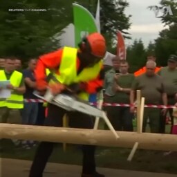 Tiều phu Ukraine trổ tài