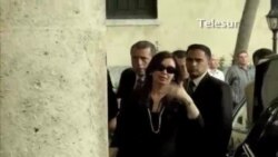 Cristina Fernández visita a Chávez