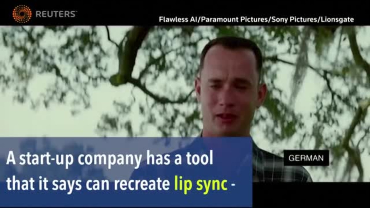 A start-up company has a tool that it says can recreate lip sync - matching a speaker’s lip movements with pre-recorded audio - in films. The artifi
