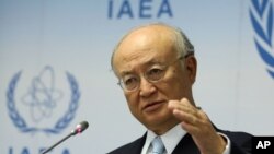 FILE - Director General of the International Atomic Energy Agency Yukiya Amano, of Japan.