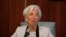 International Monetary Fund (IMF) Managing Director Christine Lagarde speaks during a media briefing following her meeting with President Muhammadu Buhari in Abuja, Nigeria, Jan. 5, 2016 