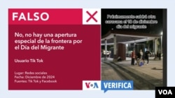 En grupos de Facebook y TikTok se asegura que habrá un tiempo especial para que la frontera este abierta por el Día del Migrante o Navidad, pero es desinformación. La Embajada de EEUU en México lo desmintió. 