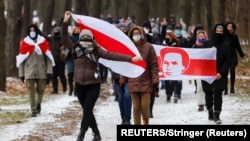 Protest opozicije u prestonici Belorusije Minsku (Foto: REUTERS/Stringer) 