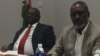 FILE: Former cabinet minister Gorden Moyo and Dr. Nkosana Moyo making some presentations at a seminar in Bulawayo.