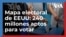 Mapa electoral de EEUU: 240 millones aptos para votar