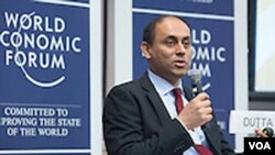 Co-author of the Global Technology Report Soumitra Dutta. (World Economic Forum/Ben Hider )