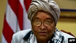 Madaxweynihi hore ee Liberia Ellen Johnson Sirleaf,  Morovia, 12 February 2018.