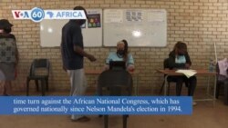 VOA60 Africa - South Africa: Voters cast their ballots in the country's local elections