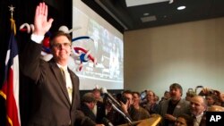 Republican Dan Patrick speaks at his campaign watch party after incumbent David Dewhurst conceded the Republican primary runoff for lieutenant governor, in Houston, May 27, 2014.