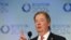 FILE - U.S. Olympic Committee chairman Larry Probst speaks at a news conference in Boston, Massachusetts, Jan. 9, 2015