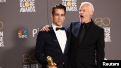 哥連·法路(Colin Farrell，圖中)獲得喜劇類最佳男主角獎。