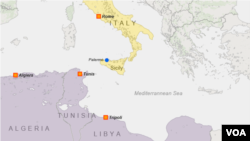 Italy and northern Africa