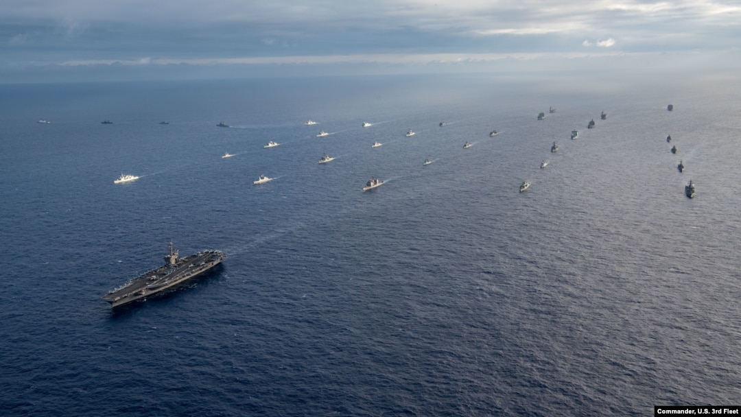 지난 2018년 진행된 림팩(RIMPAC) 훈련 전개 장면 (자료사진=DVIDS)
