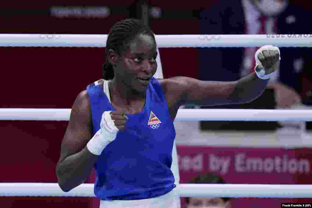 Jogos Olímpicos - Alcinda Helena Panguana, pugilista moçambicana no ringue a 27 de Julho de 2021