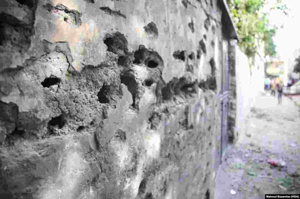The town of Cizre in southteastern Turkey after weeklong curfew lifted
