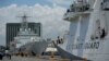 美國與日本的海岸防衛隊艦隻抵達馬尼拉港準備在南海舉行美日菲三國海岸防衛隊演習。（2023年6月1日）