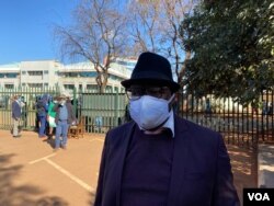 Tendai Biti said that President Mnangagwa has authority without Parliamentary vote to declare a curfew and fears it is done to thwart protests, July 22, 2020. (Columbus Mavhunga/VOA)