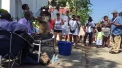 Group Sings Outside Charleston Church