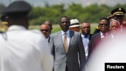 Presidente do Quénia, William Ruto, chega de visita ao Haiti para analisar a assistência em matéria de segurança, Port-au-Prince, Haiti, 21 Setembro 2024