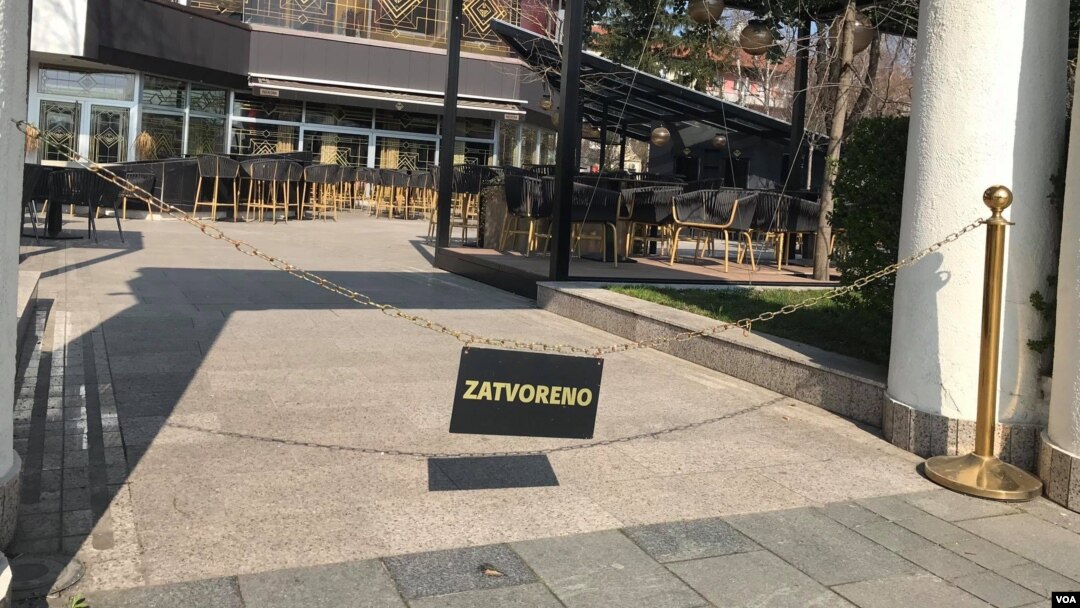 Empty streets of Banja Luka due coronavirus
